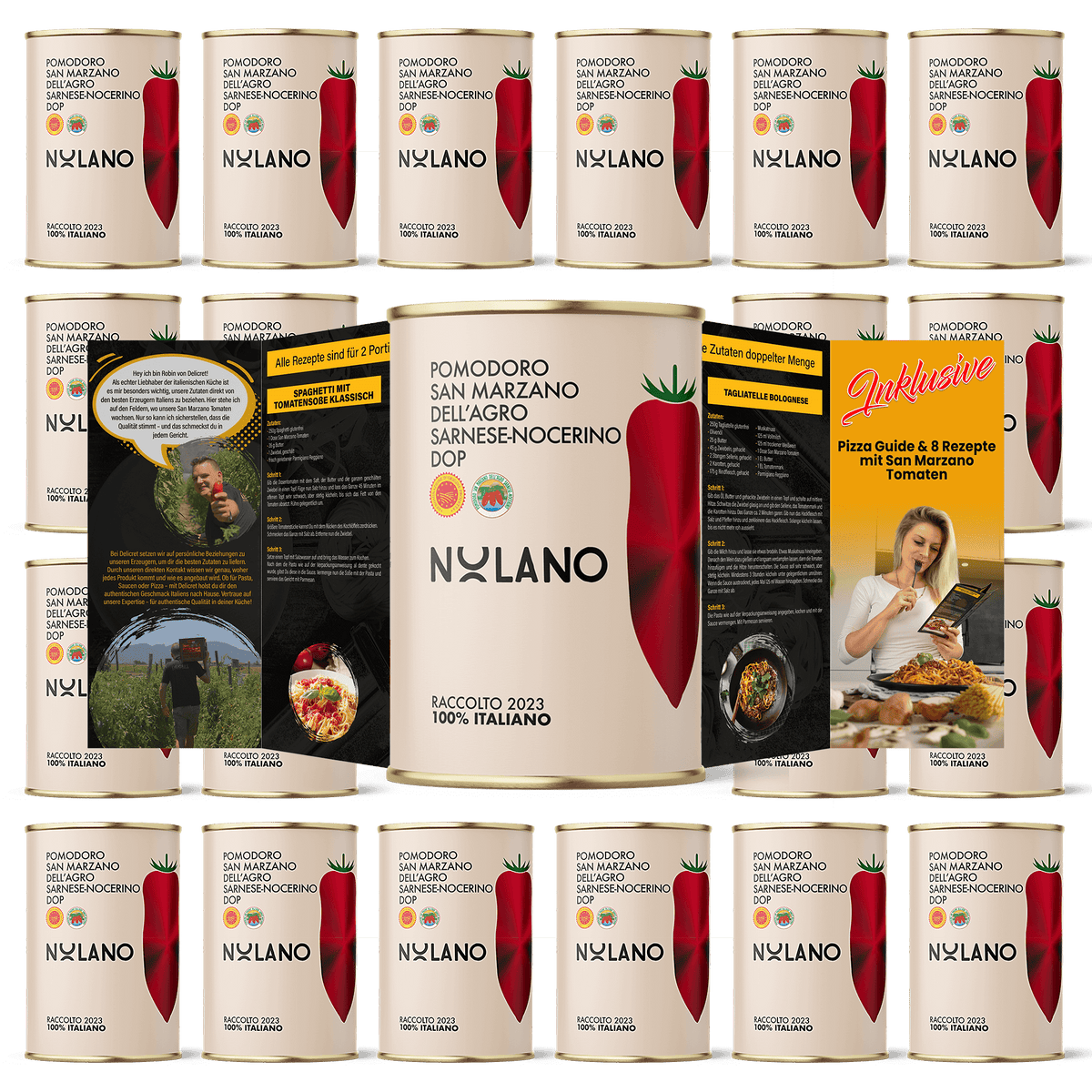 NOLANO - 24x 400g San Marzano Tomaten Dose D.O.P