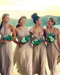 Nude Bridesmaid Dresses Convertible