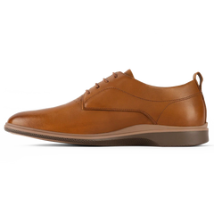 The Original Dress Shoe by Amberjack in Honey Tan - Medial View