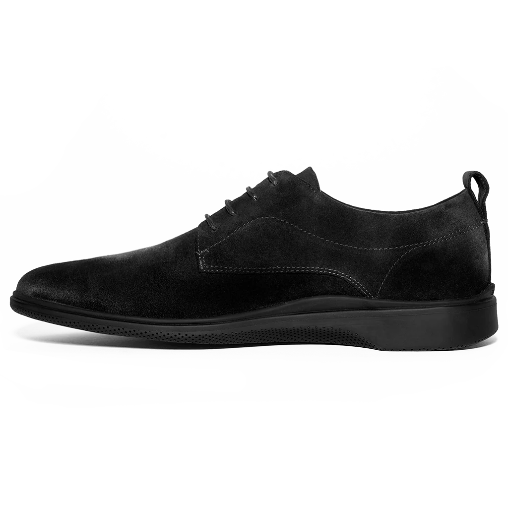 The Original Dress Shoe by Amberjack in Midnight Black - Medial View