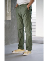 orslow  SLIM FIT FATIGUE PANTS GREEN