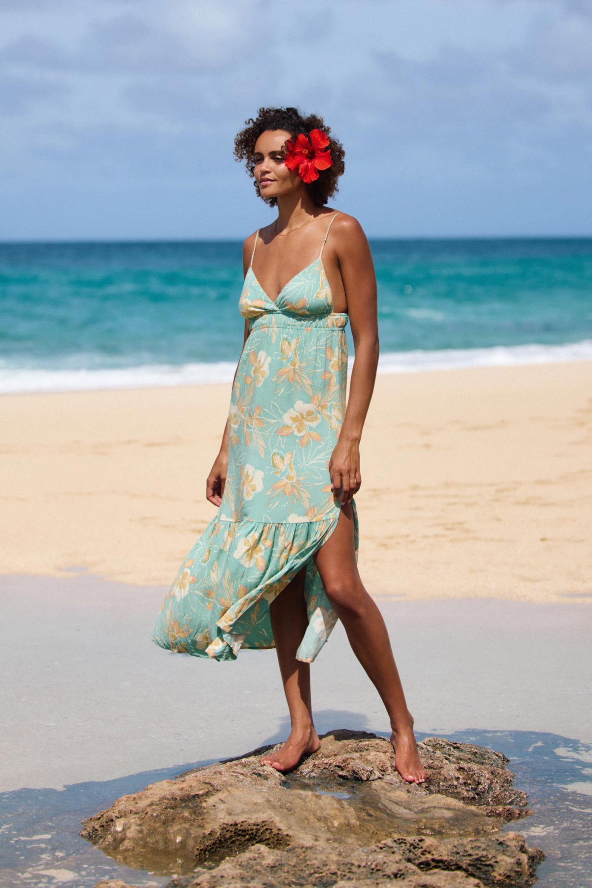 Julez Tiki Midi Dress - Green | O'Neill