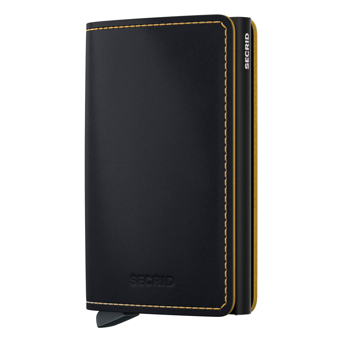 Secrid Slimwallet Matte Black & Ochre