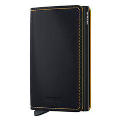 Secrid Slimwallet Matte Black & Ochre