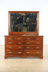 Old Mill Cherry 10-Drawer Dresser with Mirror