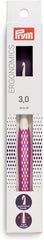 P218483  Crochet hook for wool plastic Ergonomics 3mm x 16cm pink