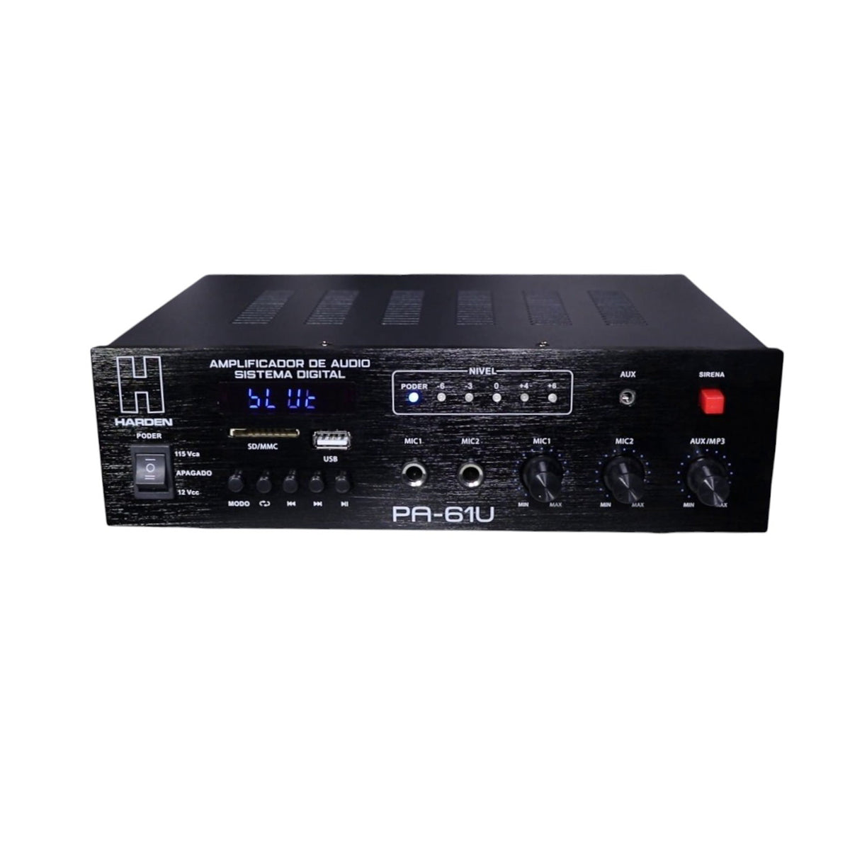 AMPLIFICADOR PARA PUBLIDIFUSION  USB/DISPLAY  HARDEN    PA-61U - Hergui Musical