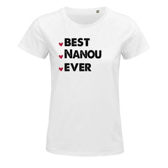 T-shirt femme Best Nanou Ever - Planetee