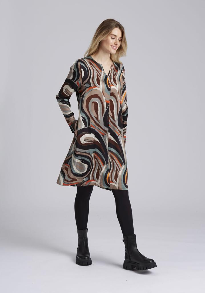 Vetono Pattern Dress