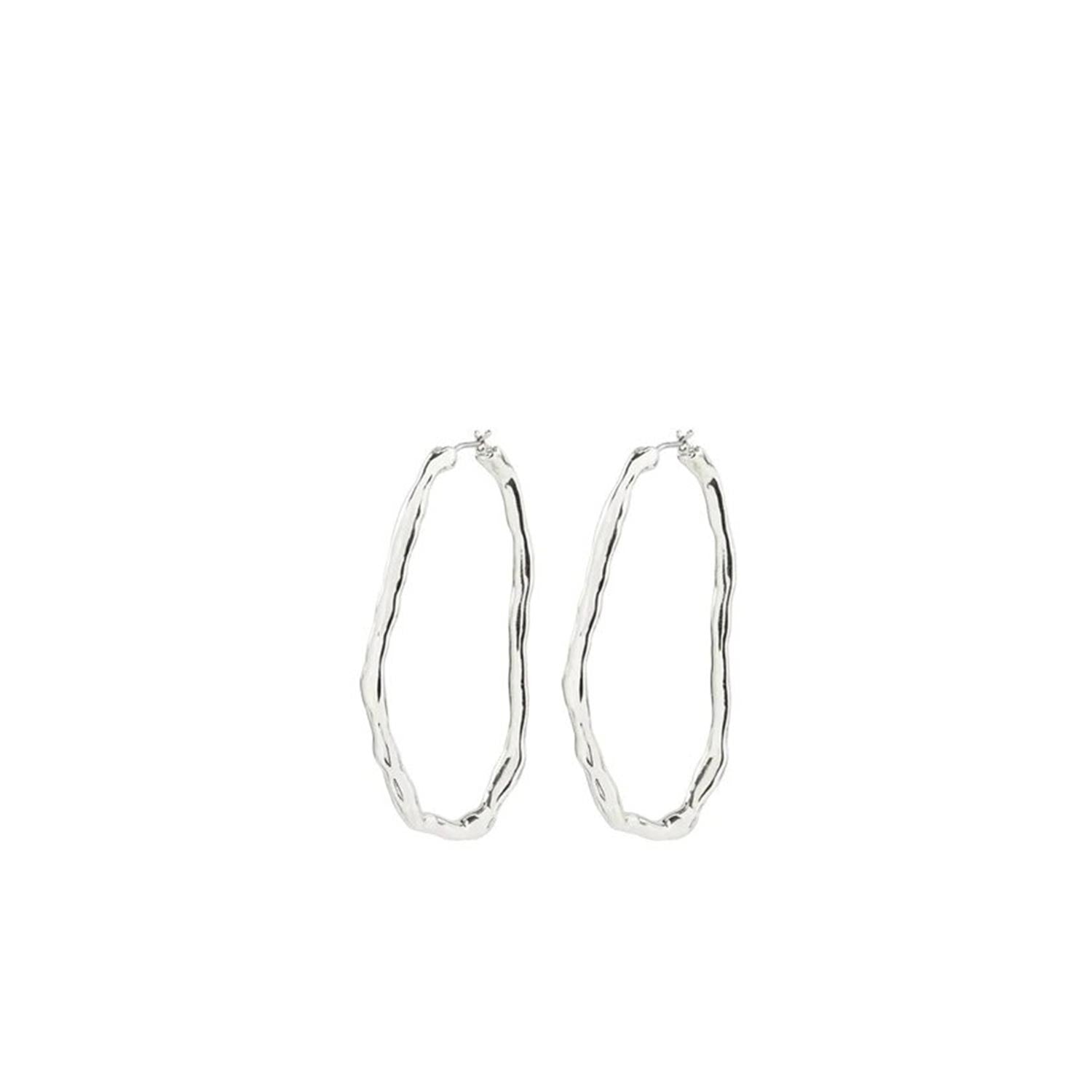 Pilgrim Light Maxi Hoops, Silver