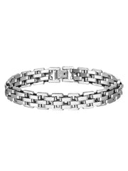 Men’s Heavy Box-Link Silver Bracelet