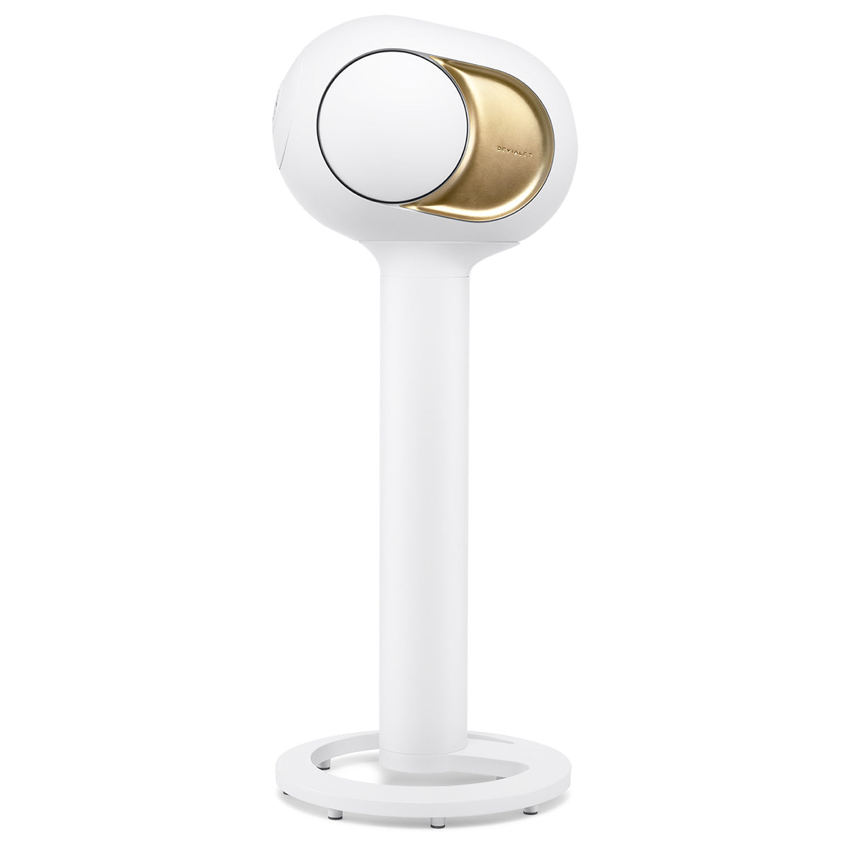 Devialet Phantom Ultimate 108 dB High-End Connected Speaker - Opera de Paris - speaker on Devialet Tree stand facing left