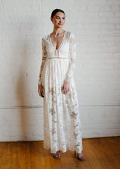 Samantha Wood Palmer Maxi Dress in Ivory Lace