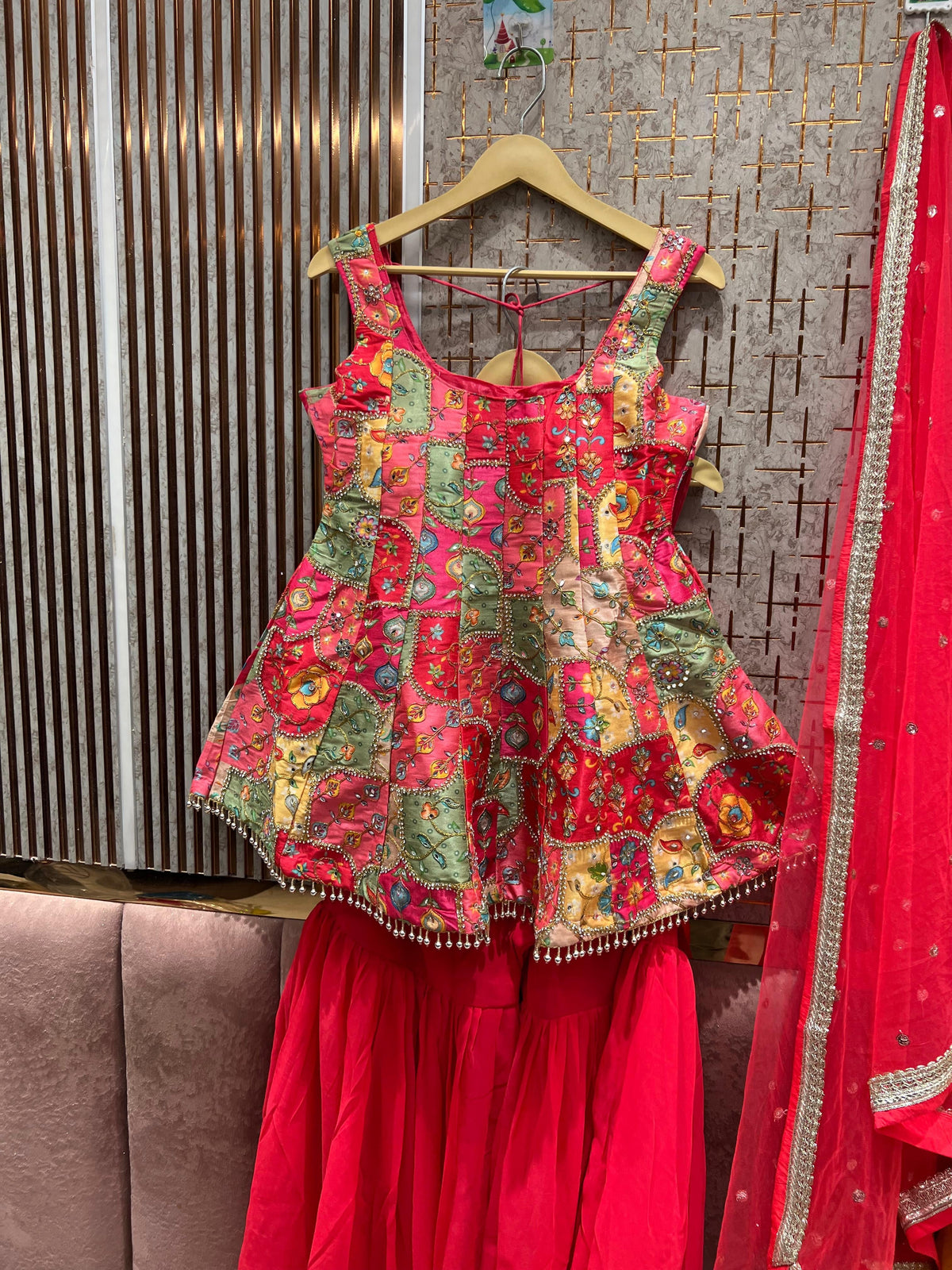 Charming pink Shrug dress