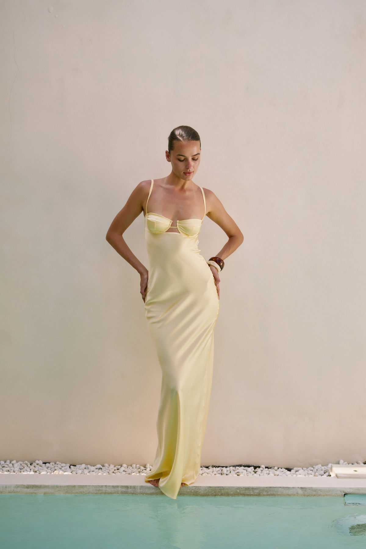 Megan - Yellow long dress