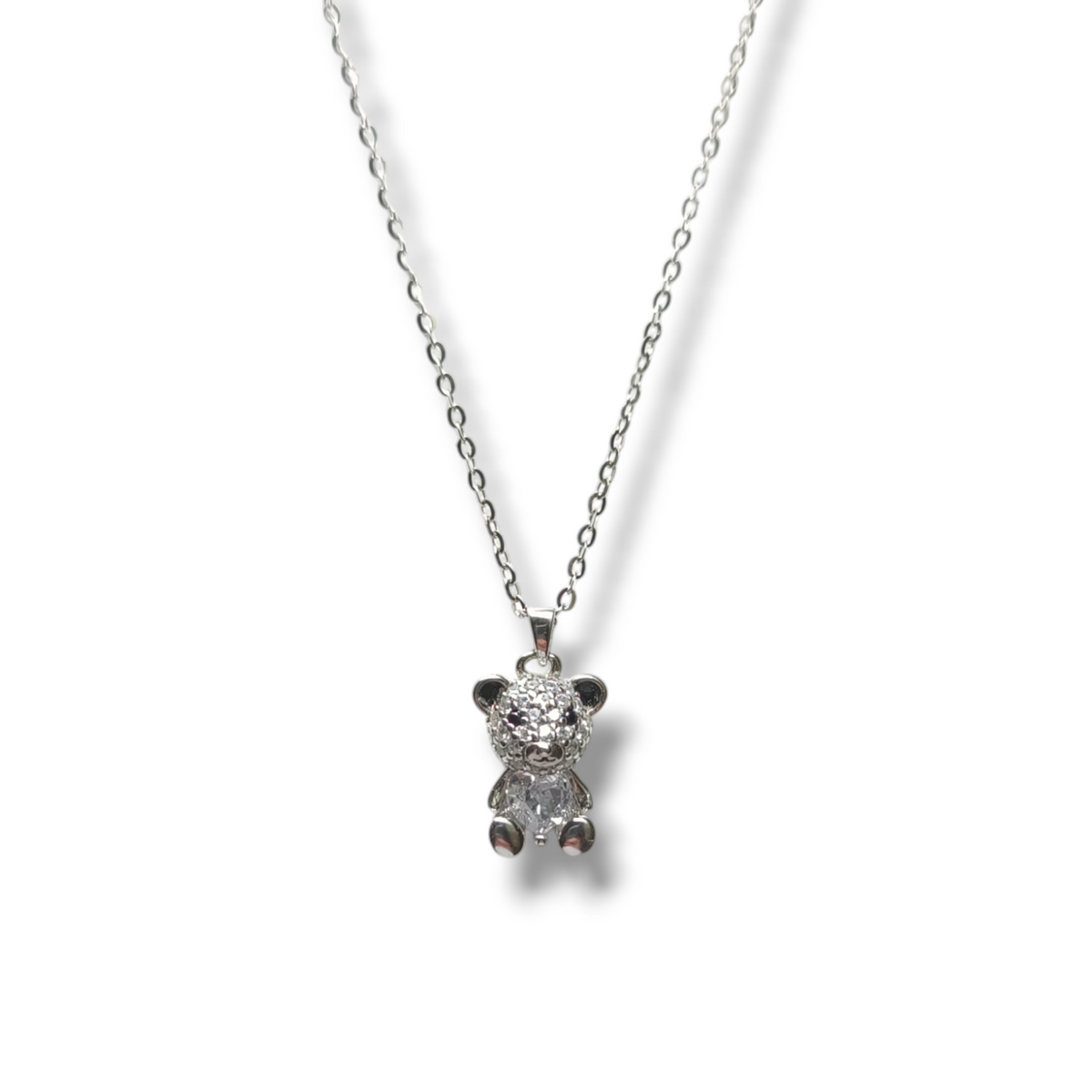 Girocollo Girocollo in argento con orsetto a pavé - Gioielli Pavan