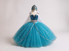 Disney Princess Elsa Frozen Inspired Blue Tutu Dress
