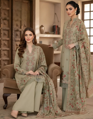 AY- LAWN EMB UNSTICHED 3PC