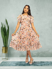Pink Color Printed Dress | casual indian wear | indian wear usa  | Indian Ethnic Wear | Indian Attire For Women | Indian Dresses From India