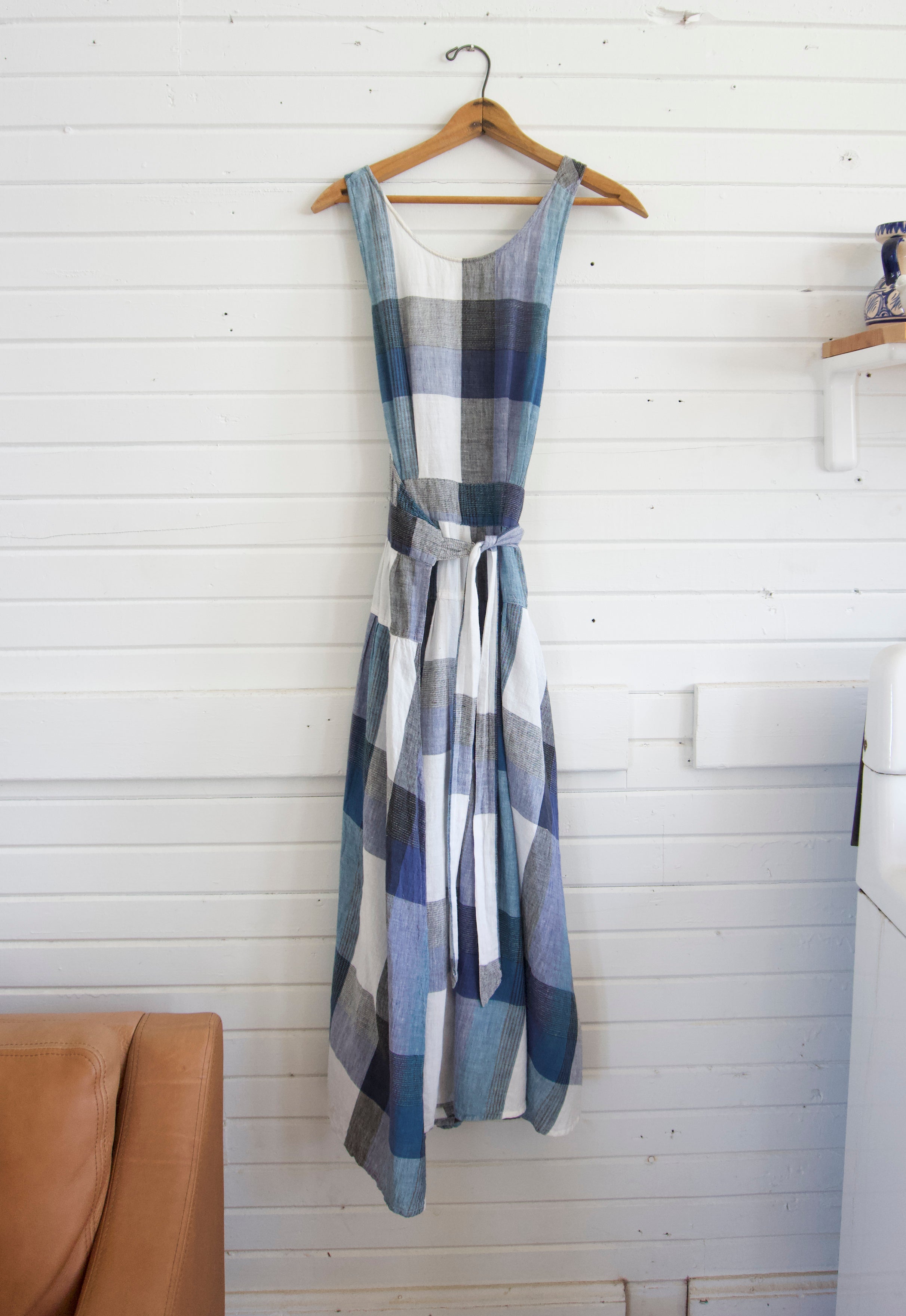 Rare Vintage 1970s French Countryside French Connection 70s Wrap Dress Cotton