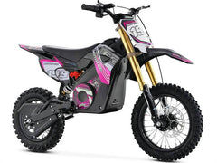 Pro Electric Dirt Bike 36v 1000w Lithium, Max Load 150lbs, Pink - Powersports Warehouse