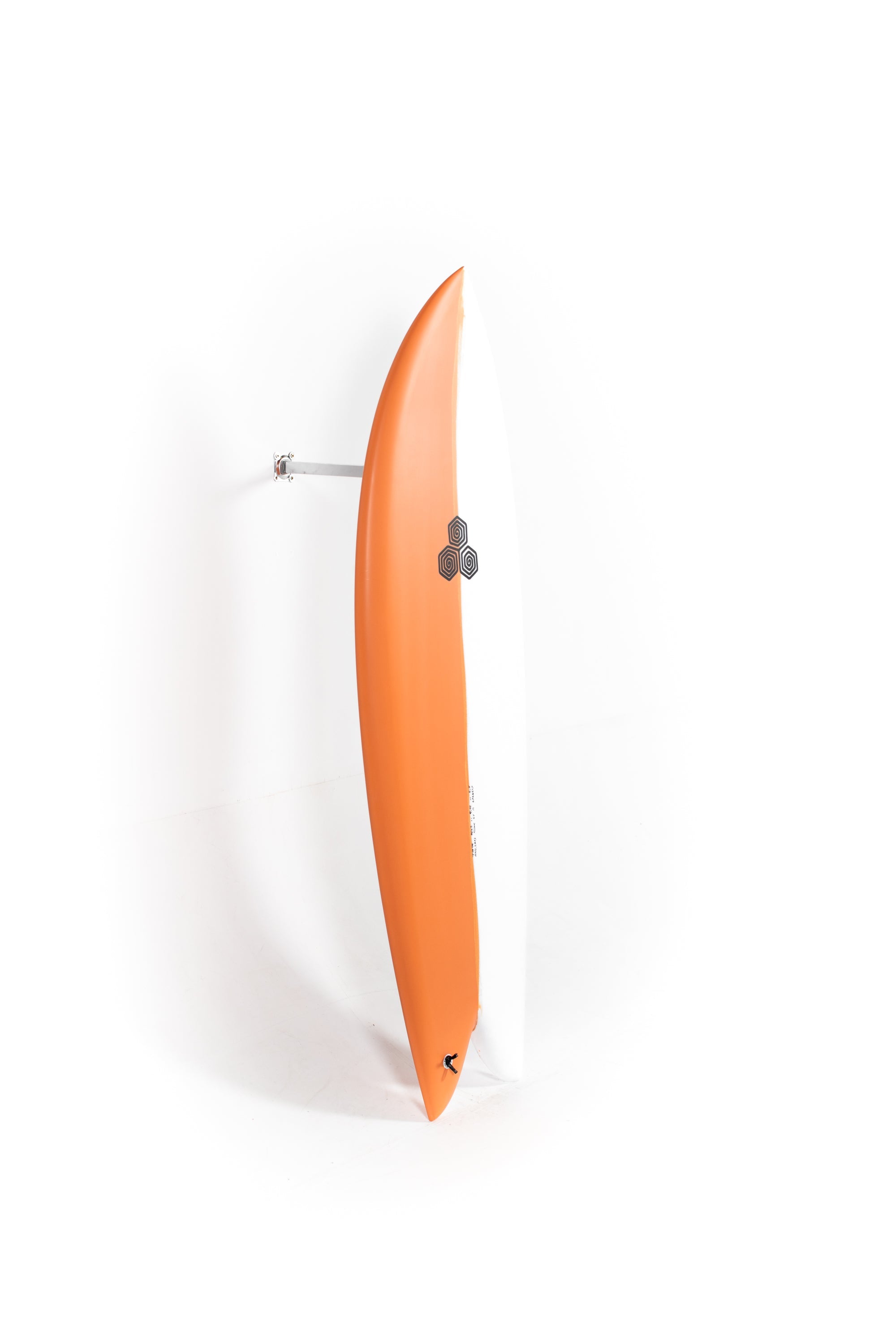 Orange and white Channel Islands Surfboard Feb's Fish size 5'5" at Pukas Surf Shop - 5