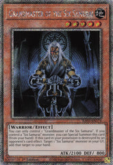 RA03-EN174 - Grandmaster of the Six Samurai - Platinum Secret Rare - Quarter Century Bonanza
