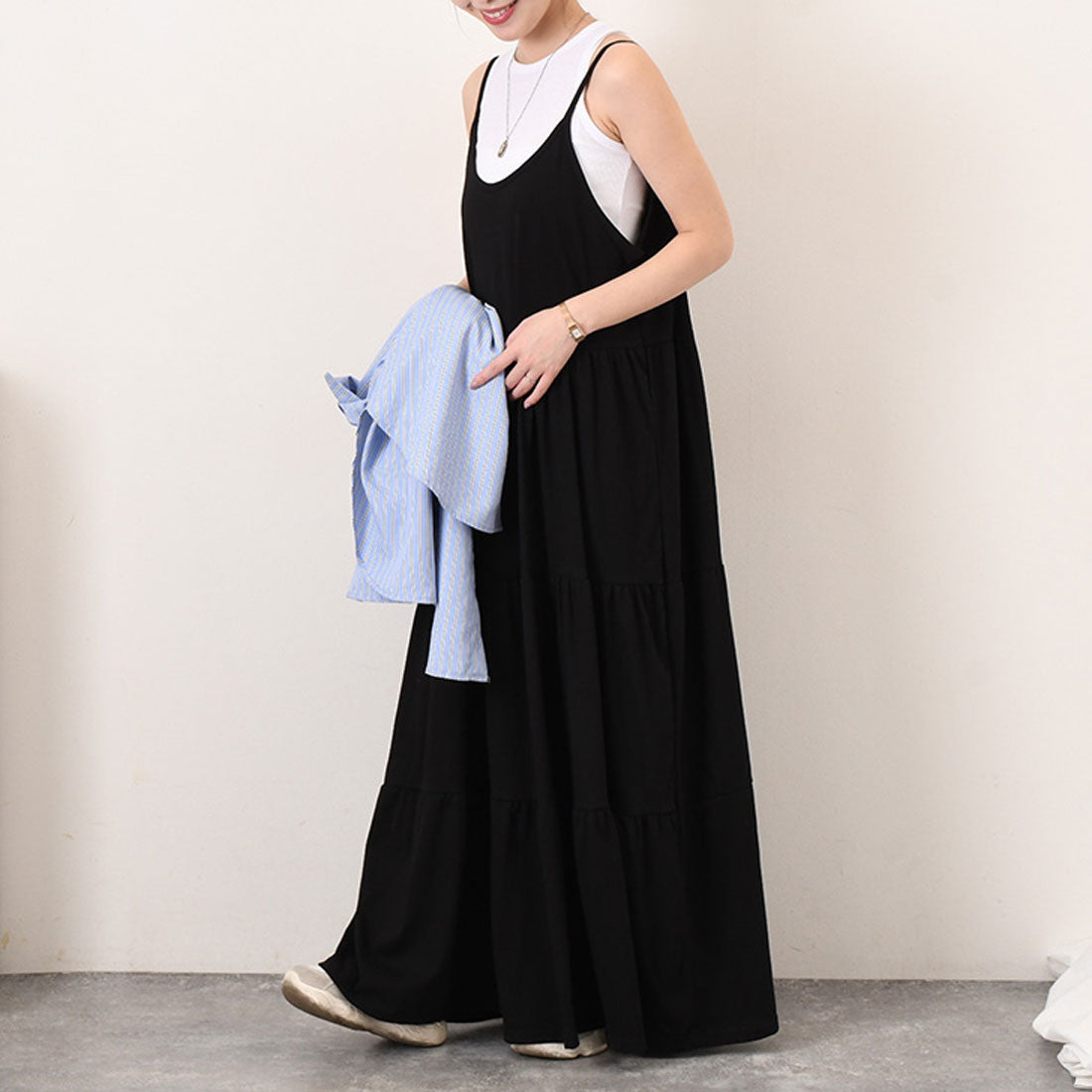Real Style Dress for Women Spring Summer Autumn Elegant Long Maxi Camisole cotton Loose Fit Large Size Body Cover Korean Fashion Chinchakoria