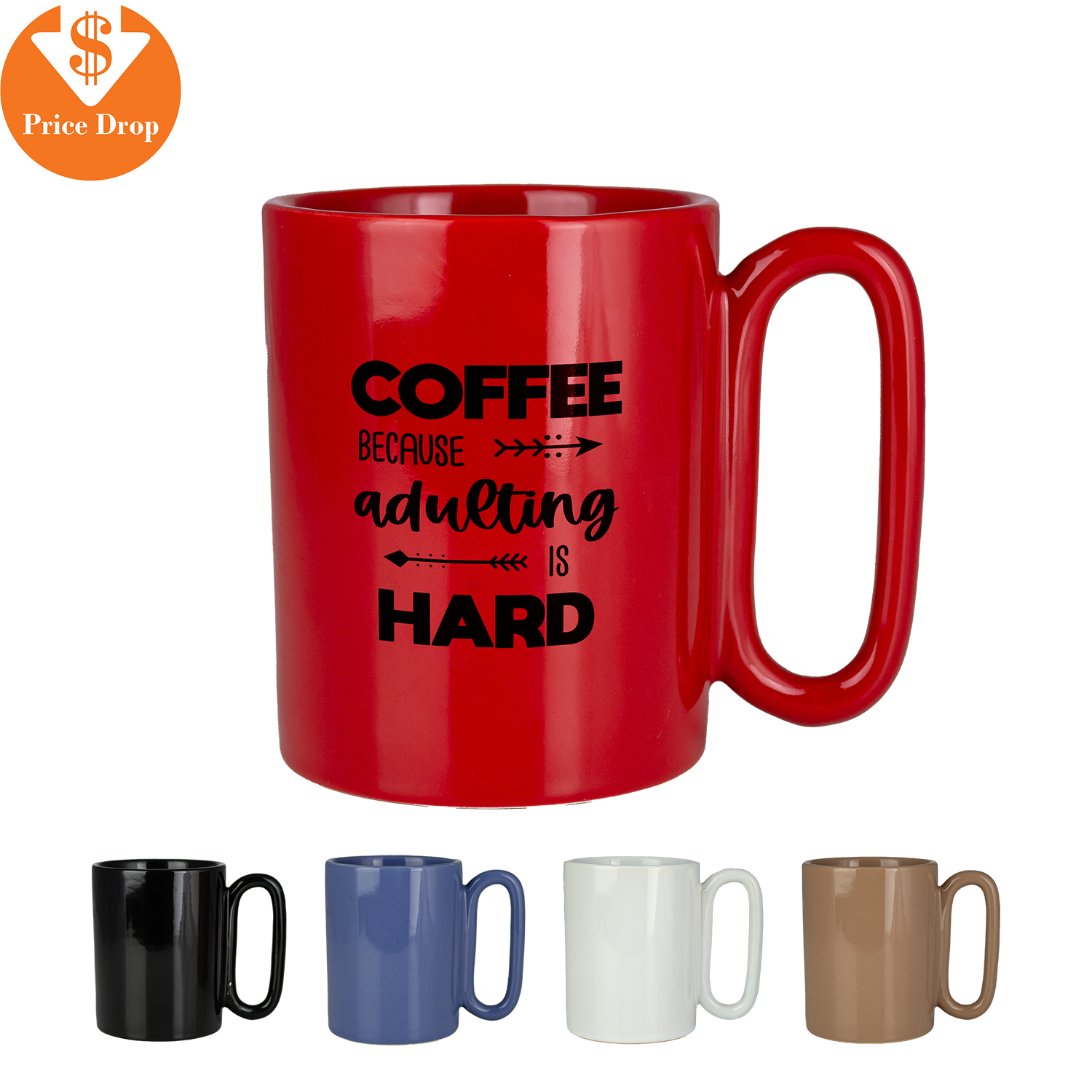 RETRO - Retro 11 Oz Ceramic Mug With Large Handle