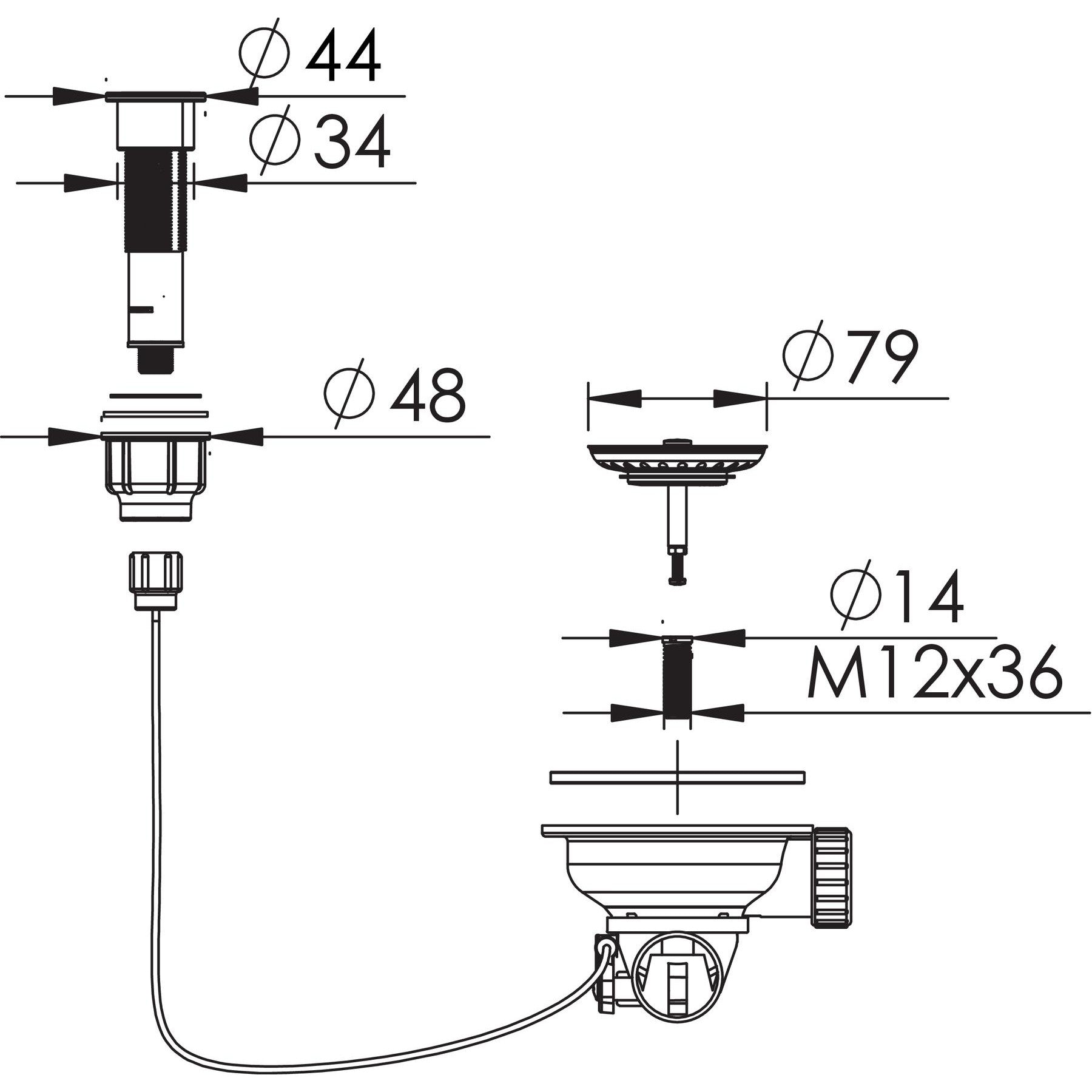 RODI- Einbauspuele Una 34 N- Edelstahl- flaechenbuendiger Einbau moeglich Edelstahl 87136 87136