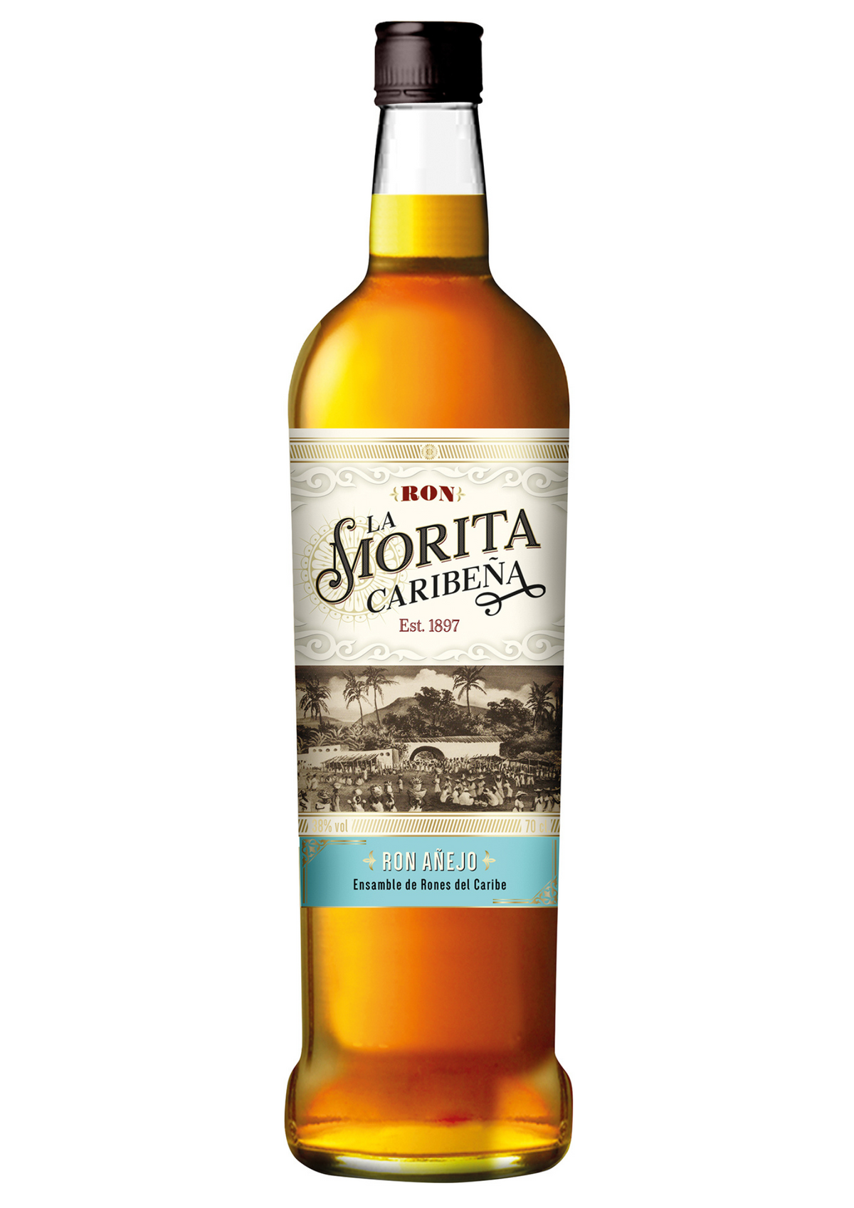 RON ANEJO LA MORITA CARIBENA 38% Acha