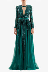 Sequin Long Dress