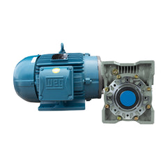 Motorreductor HAB Corona Sin Fin 90° Tamaño RV90 Trifasico 1.5 HP Armazon 140TC 30:1 58 RPM Flecha 1 3/8"