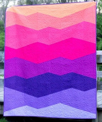 Range Quilt Kit in AGF Pure Solids - Sunset