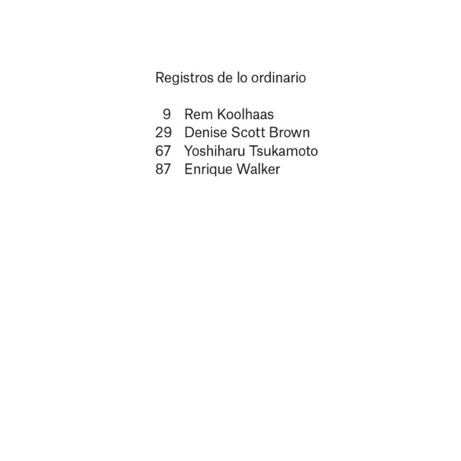 Registros de lo Ordinario— Enrique Walker