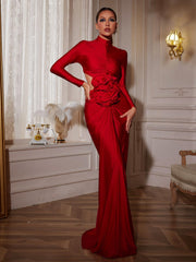 Renwick Long Sleeve Flower Cutout Maxi Dress - Mew Mews