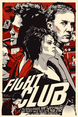Retro Art - Fight Club Poster - Hollywood Collection - Framed Prints