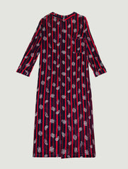 Striped Dress - PAISLEY - Navy / Real red
