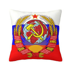 HOUSSE COUSSIN RUSSIE URSS BLASON COMPLET DRAPEAU TRICOLORE