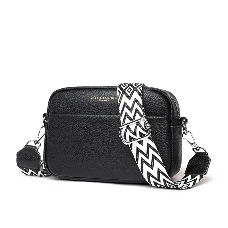 Crossbody-väska i läder av hög kvalitet
