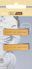 Lädermärke (PU) "Gjord av mormor"