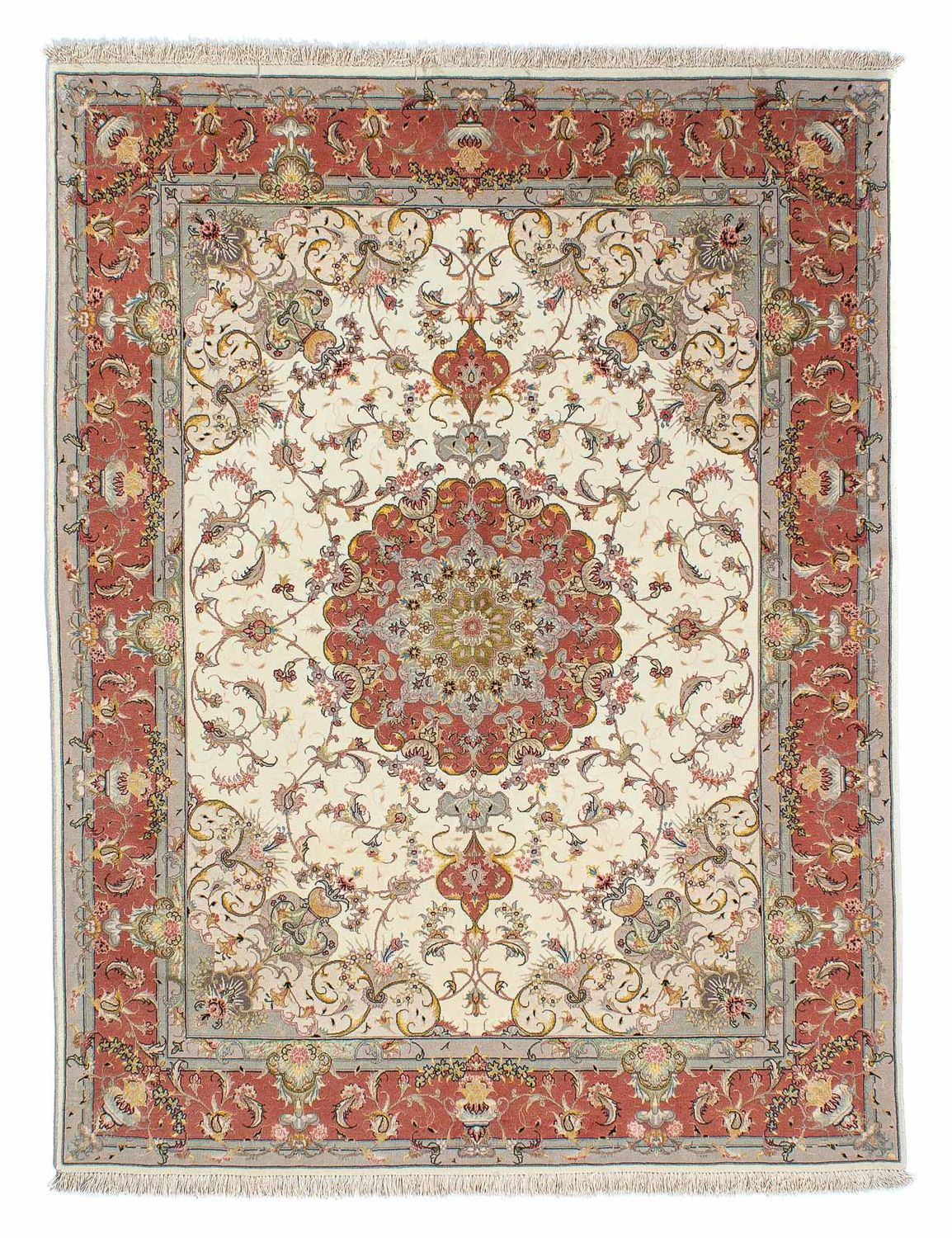 Tabriz - 50 Raj Tæppe 198x150cm - Persisk tæppe