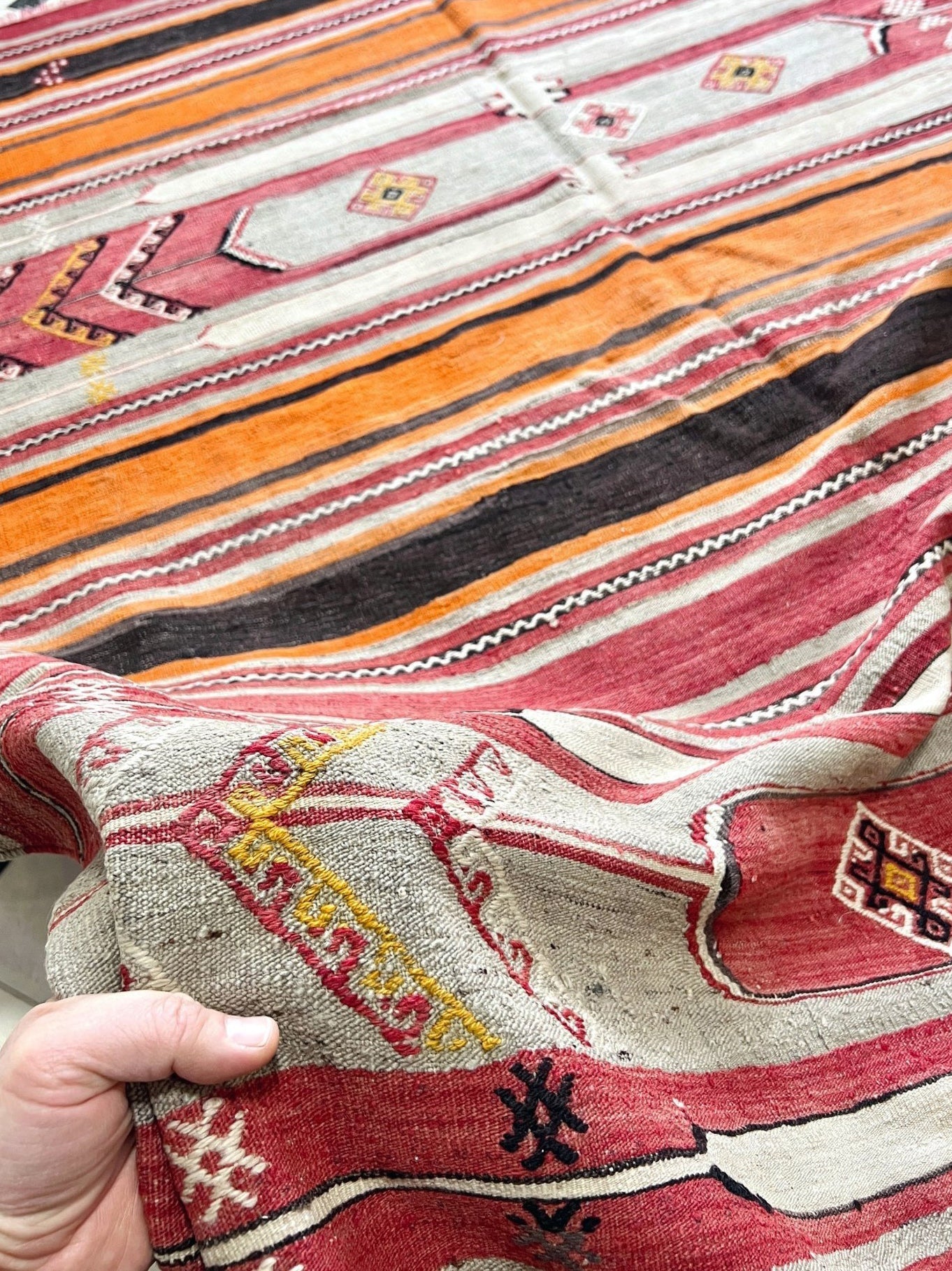 5x7 Sivas Kilim Anatolian Vintage Turkish Rugs for living room bedroom kitchen dining. Handmade Flatweave shop San Francisco Berkeley. Buy Rugs Online free shipping to Canada Toronto California.