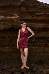 Elena Short Silk Dress