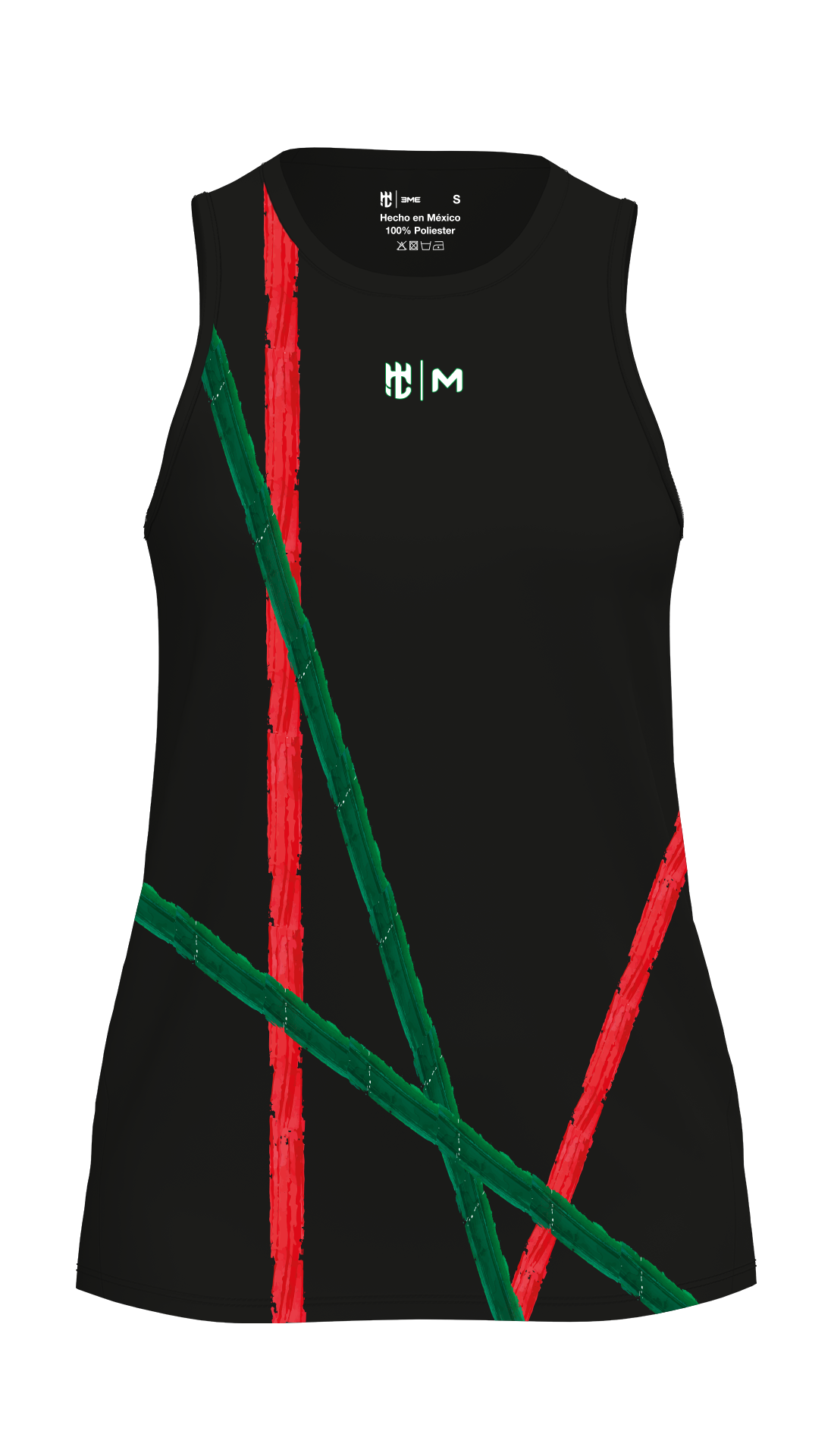 CAMISETA DE DAMA C/R MÉXICO NEGRO