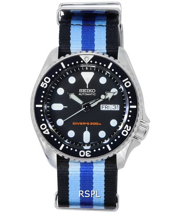 Seiko Black Dial Automatic Diver's SKX007K1-var-NATO20 200M herreur