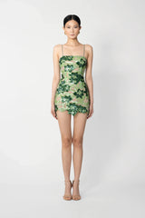 SAU LEE | Sara Embellished Mini Dress | Sara Embellished Mini Dress - Green Multi / 00