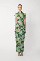 SAU LEE | Seraphine Embellished Dress | Seraphine Embellished Dress - Green Multi / 00