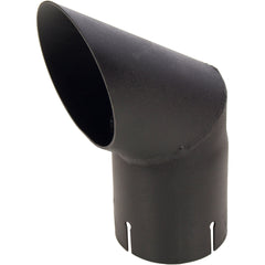 Universal Exhaust Stack Pipe - 3" x 8-1/2", Curved, Black - Quality Farm Supply