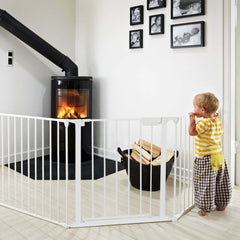 Pet safety gate barrier